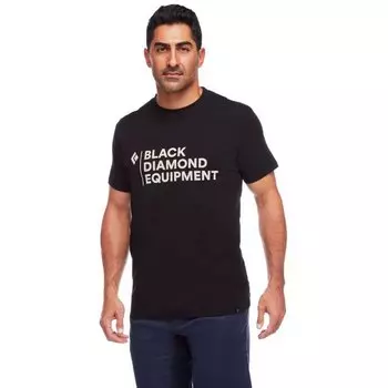 Футболка Black Diamond Stacked Logo, черный