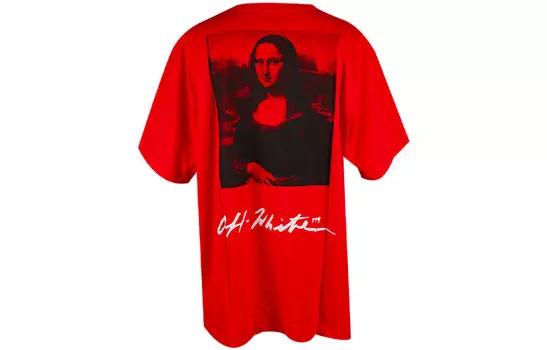 Футболка большого размера «Мона Лиза» Off-White
