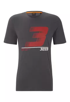 Футболка BOSS TEE3055 Regular Fit, темно-серый