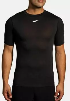 Футболка Brooks HIGH POINT SHORT SLEEVE, цвет Black