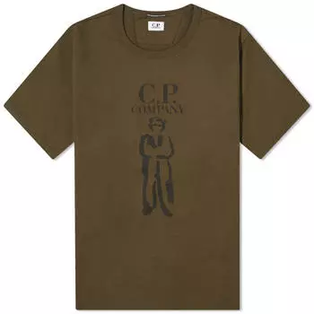 Футболка C.P. Company 30/2 Mercerized Jersey Twisted British Sailor T, цвет Ivy Green