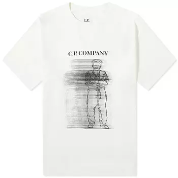 Футболка C.P. Company Blur Sailor, белый
