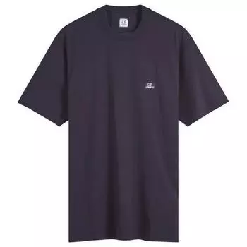 Футболка C.P. Company Logo Patch T-Shirt, цвет Total Eclipse