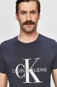 Футболка Calvin Klein Jeans, темно-синий