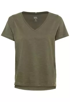 Футболка Camel Active aus Organic Cotton, оливковый