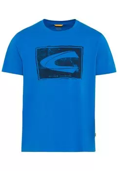 Футболка Camel Active aus zertifiziertem Organic Cotton, цвет Mittelblau