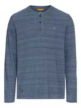 Футболка Camel Active Henley Langarmshirt, цвет jeans blau