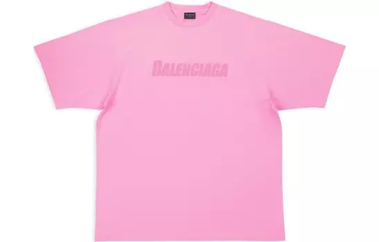 Футболка Caps унисекс розовая Balenciaga, розовый