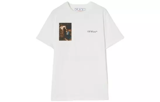 Футболка Caravaggio Lute Slim из натуральной кожи Off-White, белый