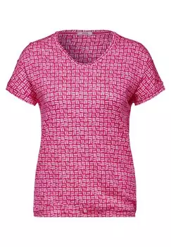 Футболка Cecil, цвет Raspberry/Light Pink