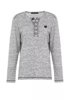 Футболка Cipo & Baxx LONG SLEEVE, антрацит