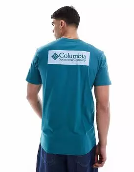 Футболка Columbia North Cascades с коротким рукавом синего цвета