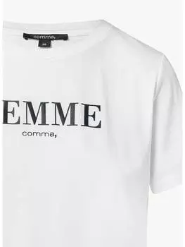 Футболка comma T-Shirt kurzarm, белый