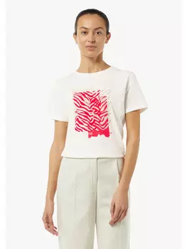 Футболка comma T-Shirt kurzarm, белый