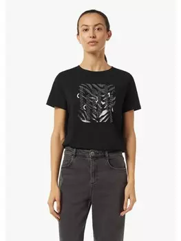 Футболка comma T-Shirt kurzarm, черный