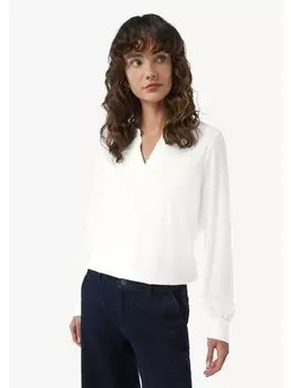 Футболка comma T-Shirt langarm, белый