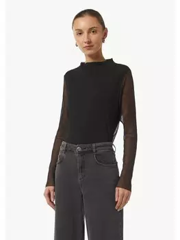 Футболка comma T-Shirt langarm, черный