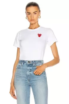Футболка COMME des GARCONS PLAY, белый