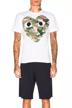 Футболка Comme des Garons Camouflage, белый