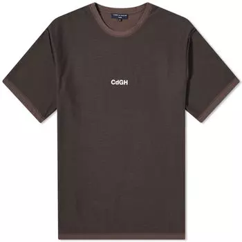 Футболка Comme Des Garons Homme Cdgh Double Faced Tee, коричневый