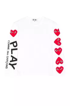 Футболка Comme des Garons Logo, белый