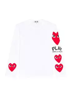 Футболка Comme des Garons Logo, белый