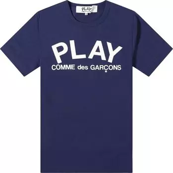 Футболка Comme des Garons PLAY T-Shirt 'Navy', синий