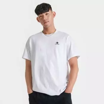 Футболка Converse Star с вышитой звездой и шевроном, белый