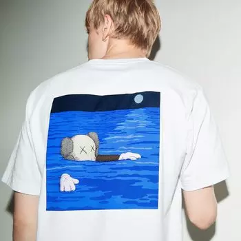 Футболка Cows UT Graphic Uniqlo, белый
