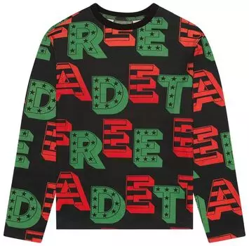 Футболка Denim Tears Long-Sleeve Free Bernadette Tee 'Multicolor', разноцветный