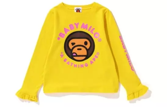 Футболка детская A Bathing Ape, желтый