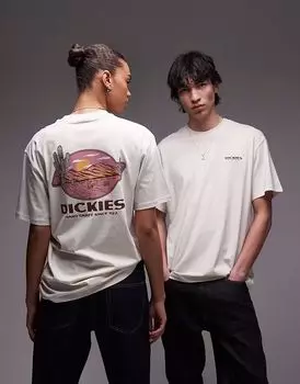 Футболка Dickies Desert Crest с принтом на спине в стиле вестерн в цвете «кремовый» - эксклюзивно для ASOS