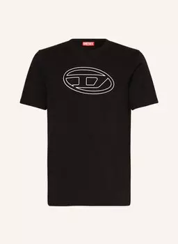Футболка DIESEL T-JUST-BIGOVAL, черный