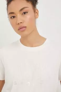 Футболка DKNY, бежевый
