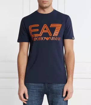 Футболка EA7 Regular Fit, темно-синий