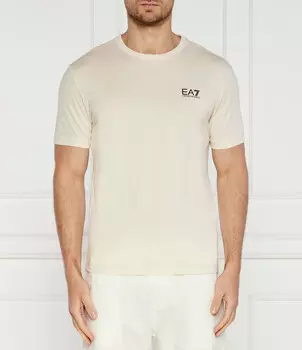 Футболка EA7 Slim Fit, экрю