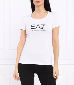 Футболка EA7 slim fit, белый