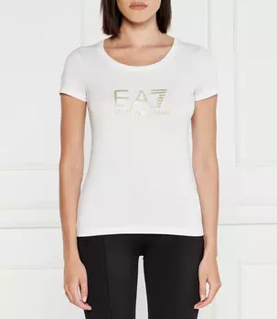 Футболка EA7 slim fit, белый