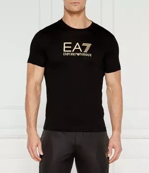 Футболка EA7 Slim Fit, черный