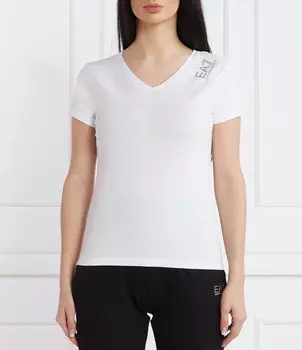 Футболка EA7 Slim Fit stretch, белый