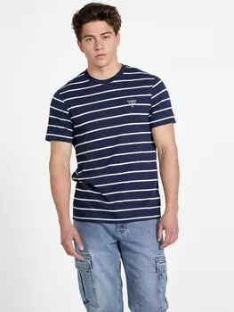 Футболка Eco Larry в полоску Guess Factory, цвет Blackened Blue