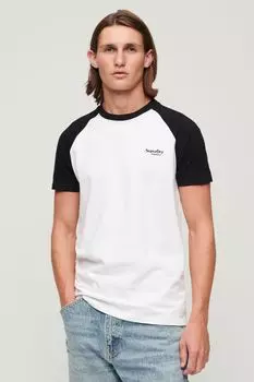 Футболка Essential Baseball с логотипом Superdry, белый