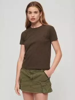 Футболка Essential с логотипом 90-х годов Superdry, шоколад