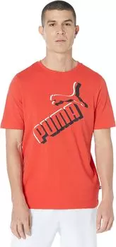Футболка Essentials+ с большим логотипом PUMA, цвет Burnt Red