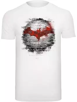 Футболка F4Nt4Stic Batman Logo Wall, белый