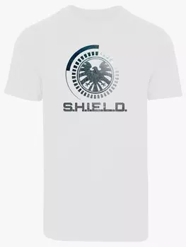 Футболка F4Nt4Stic Marvel Avengers Shield Circuits, белый