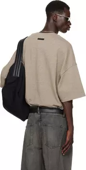 Футболка Fear of God EENTIAL серая плотная с круглым вырезом Fear of God ESSENTIALS