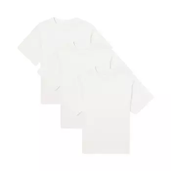 Футболка Fear of God Essentials 3 Pack Short-Sleeve Tees 'White', белый