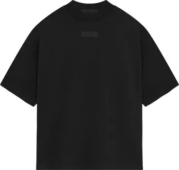 Футболка Fear of God Essentials Crewneck II 'Jet Black', черный