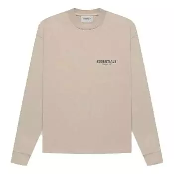 Футболка Fear of God Essentials FW21 Long Sleeve T-shirt Tan, цвет tan